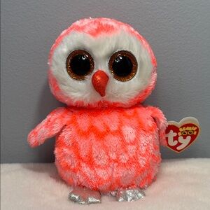Ty Beanie Boo CORA the Owl 6" Justice Exclusive